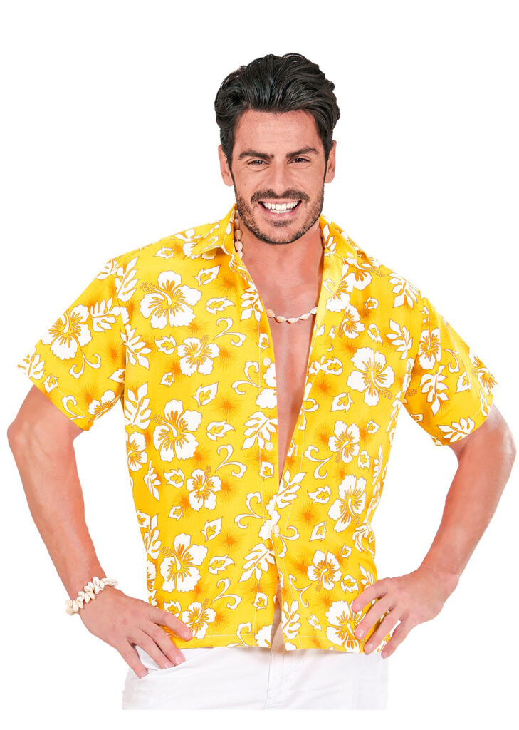 Chemise Hawaïenne - avec Fleurs Tropicales - Déguisement Hawaï