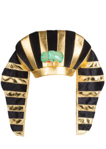 coiffe de pharaon, chapeau de pharaon, accessoire déguisement pharaon, coiffe égyptienne paris