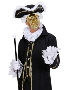 accessoire déguisement, col fraise en satin, jabot, col de marquis, faux col, accessoires marquis, accessoire carnaval de venise