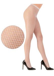 collant blanc résille, collants blancs, collants résille, Collant Résille Blanc, Résille Fine