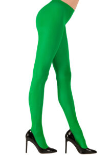 collants verts, collant opaque, collant uni, collant déguisement, accessoire déguisement, collant vert,