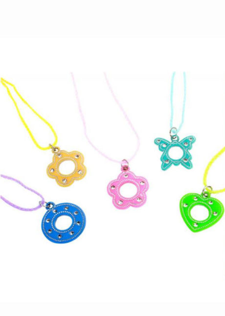 colliers pour fille, colliers pour enfants, cadeaux pour pinatas, jouets pour pinata, cadeaux à pinata, Collier Pendentif Brillant