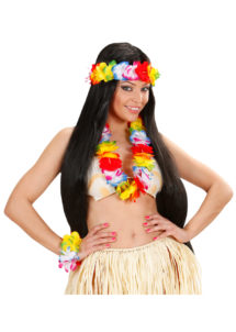 collier de fleurs, collier hawaïen, collier hawai, collier Hawaï, bracelet Hawaï, couronne de fleurs hawaï