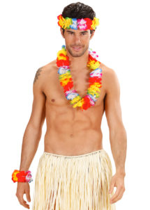 collier de fleurs, collier hawaïen, collier hawai, collier Hawaï, bracelet Hawaï, couronne de fleurs hawaï