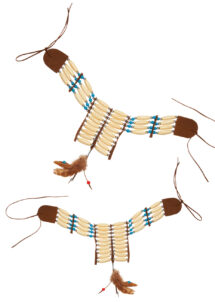 collier indien perles, collier indien déguisement, Collier Indien, Perles, Suédine et Plumes