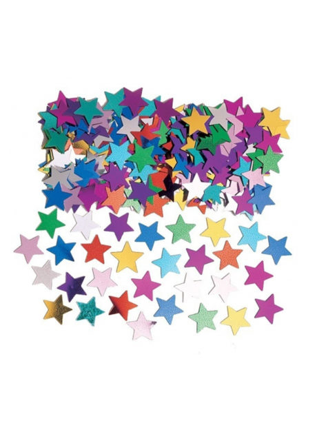 confettis de table, décorations de tables, décorations étoiles, Confettis de Table, Petites Etoiles Multicolores