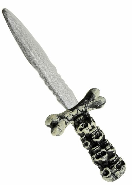 couteau os, couteau halloween, couteau tete de mort, couteau primitif, Couteau Tête de Mort, Faux Poignard 30 cm