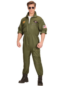 déguisement pilote de combat, costume pilote de combat, déguisement top gun, combinaison top gun déguisement, costume top gun homme