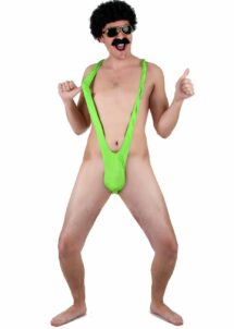 déguisement borat, déguisement EVG, mankini de Borat, maillot vert Borat, Déguisement Style Borat – Mankini Vert