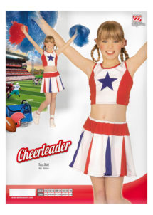 pompom girl enfant, déguisement fille, déguisements enfants, déguisement cheerleader fille