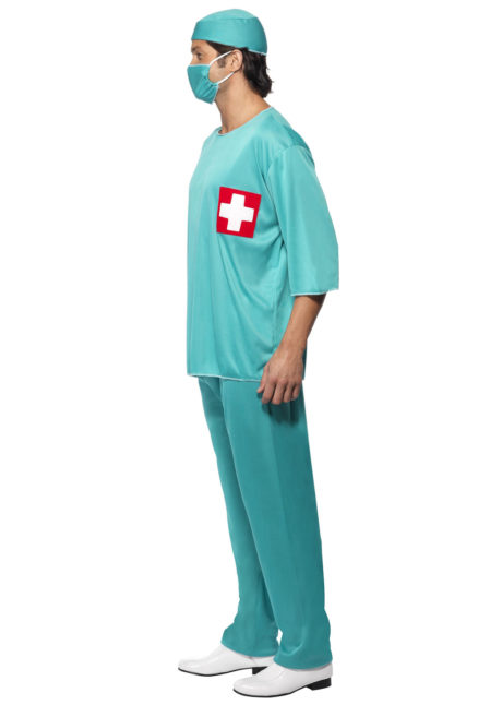 déguisement de chirurgien, déguisement chirurgien homme, costume chirurgien, Déguisement de Médecin, Chirurgien Croix Rouge