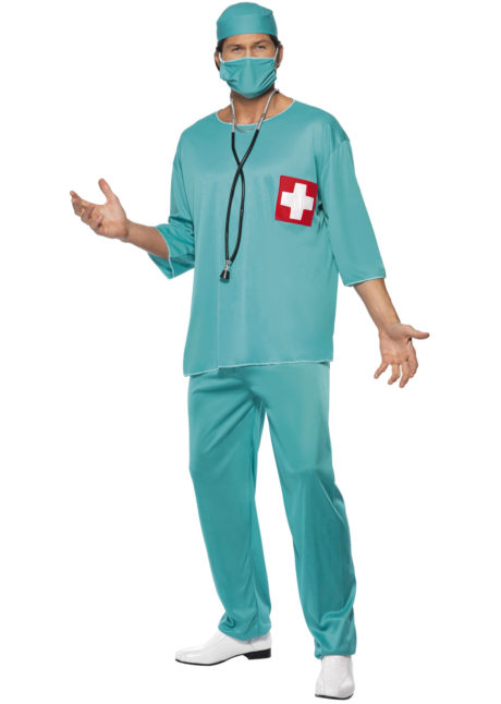 déguisement de chirurgien, déguisement chirurgien homme, costume chirurgien, Déguisement de Médecin, Chirurgien Croix Rouge