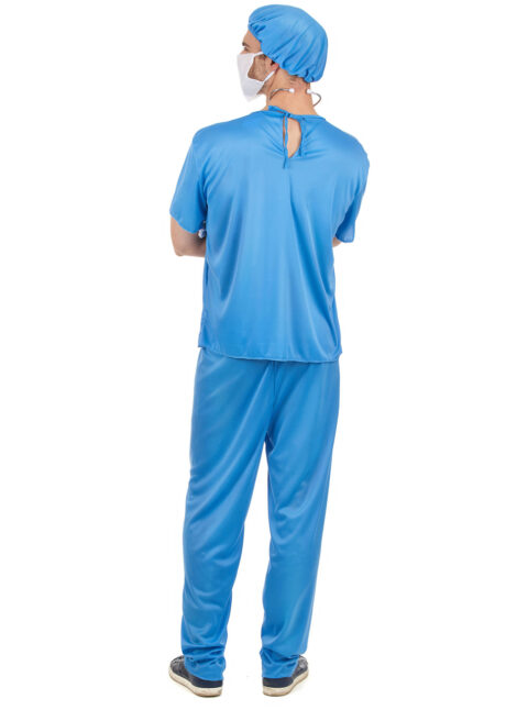déguisement de chirurgien, déguisement chirurgien homme, costume chirurgien, déguisement urgentiste, Déguisement de Chirurgien Bleu
