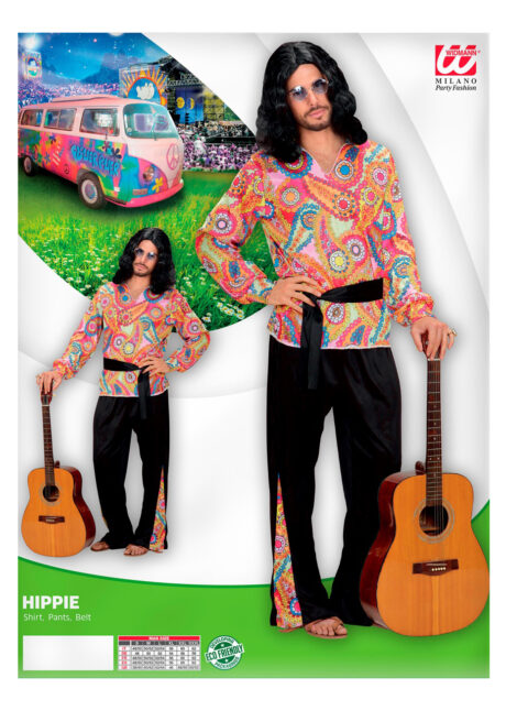 déguisement de hippie homme, déguisement hippie années 60, Déguisement de Hippie Dude, Psychédélique