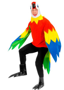déguisement de perroquet, costume perroquet adulte, déguisement perroquet homme, déguisement oiseau homme, costume animal, déguisement animal homme, Déguisement de Perroquet, Combinaison