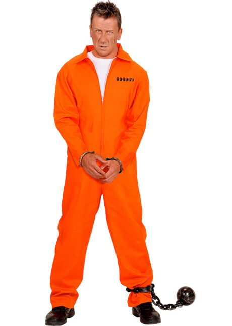 déguisement prisonnier américain, déguisement Jeffrey dahmer, combinaison orange, Déguisement de Prisonnier Américain