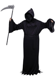 déguisement mort halloween, costume halloween homme, déguisement faucheuse, Déguisement de Faucheuse, avec Masque Cagoule