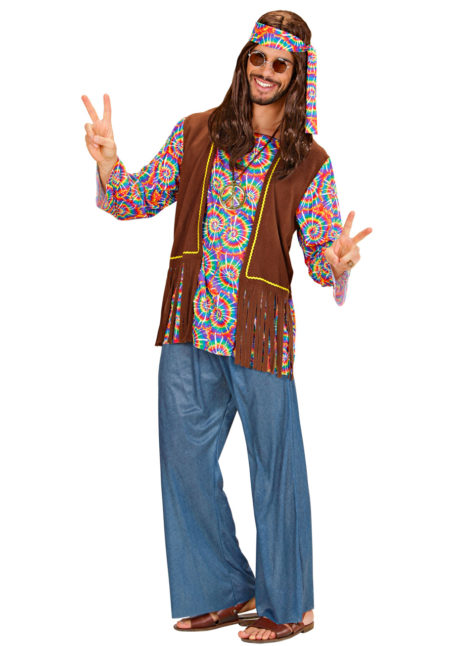 déguisement de hippie homme, costume hippie homme, déguisement hippie adulte, déguisement peace and love homme, déguisement années 70 homme, déguisement années 70 adulte, Déguisement de Hippie Psychédélique