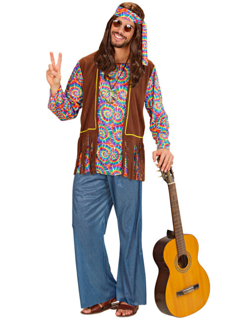 déguisement de hippie homme, costume hippie homme, déguisement hippie adulte, déguisement peace and love homme, déguisement années 70 homme, déguisement années 70 adulte, Déguisement de Hippie Psychédélique
