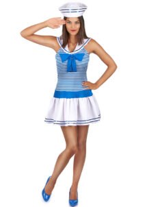 déguisement marin femme, déguisement marine femme, costume de marin femme, Déguisement Marine, Bleu Ciel