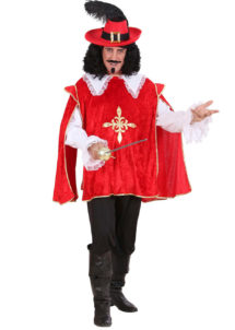 déguisement de mousquetaire, costume mousquetaire homme, tunique mousquetaire adulte, déguisement de mousquetaire, Déguisement de Mousquetaire, Rouge