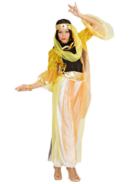 déguisement de danseuse orientale femme, costume jasmine femme, déguisement jasmine femme, costume danseuse orientale déguisement femme, déguisement femme orientale, Déguisement Danseuse Orientale, Or