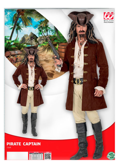 déguisement de pirate homme, déguisement pirate adulte, déguisement pirate, costume pirate homme, Déguisement de Pirate, Veste Longue Suédine