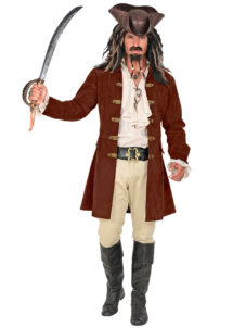 déguisement de pirate homme, déguisement pirate adulte, déguisement pirate, costume pirate homme, Déguisement de Pirate, Veste Longue Suédine