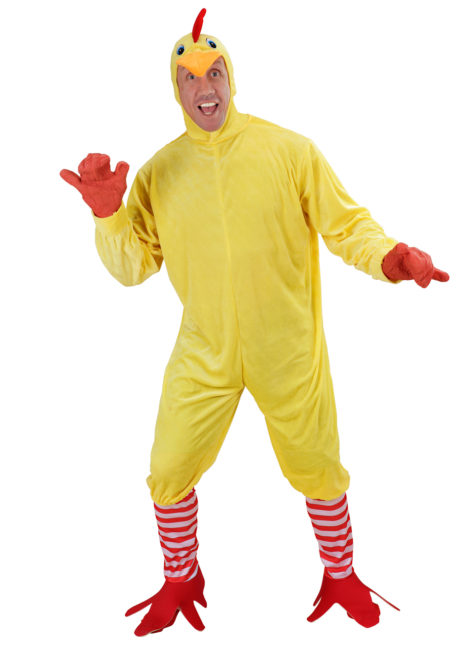 déguisement de poulet, déguisement poulet homme, déguisement animal homme, déguisement adulte animaux, costume de poulet, Déguisement de Poulet, Combinaison avec Chaussettes