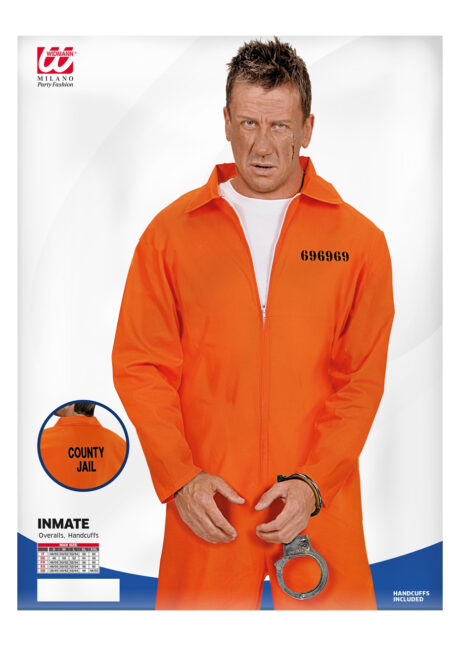 déguisement prisonnier américain, déguisement Jeffrey dahmer, combinaison orange, Déguisement de Prisonnier Américain