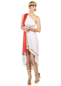 déguisement de déesse romaine, costume de romaine, déguisement de romaine, déguisement toge romaine, Déguisement de Romaine, Robe Asymétrique