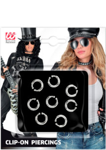 piercings, faux piercings, accessoire punk, Faux Piercings, 8 Clips