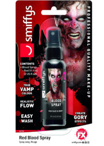 faux sang réaliste, faux sang, maquillage faux sang halloween, faux sang de vampire, faux sang paris, faux sang effets spéciaux, faux sang en spray, Faux Sang en Spray, 59 ml