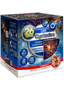 feu d'artifice Cyclades, feux d'artifice automatiques, achat feux d'artifice paris, feux d'artifices compacts, feux d'artifices pyragric, Feux d’Artifices, Compacts, Les Cyclades