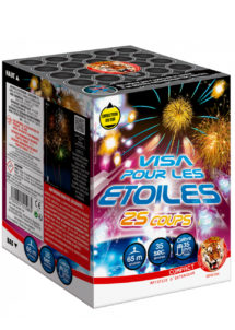feu d'artifice visa pour les étoiles, feux d'artifices pyragric, feux d'artifices pour particulier, Feux d’Artifices Compacts, Visa pour les Etoiles