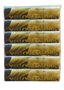 FUMIGENE JAUNE, fumigène jaune, acheter fumigene Paris, Fumigène Jaune – Fumée Opaque 1 Minute, Allumage Mèche