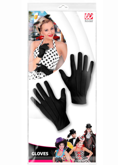 gants noirs, gants courts noirs, gants homme déguisement, accessoires gants déguisement, gants de déguisement, gants années 20 homme déguisement, Gants Courts, Noirs