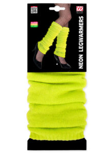 jambières jaune fluo, guêtres jaunes fluo, accessoire fluo, accessoire années 80