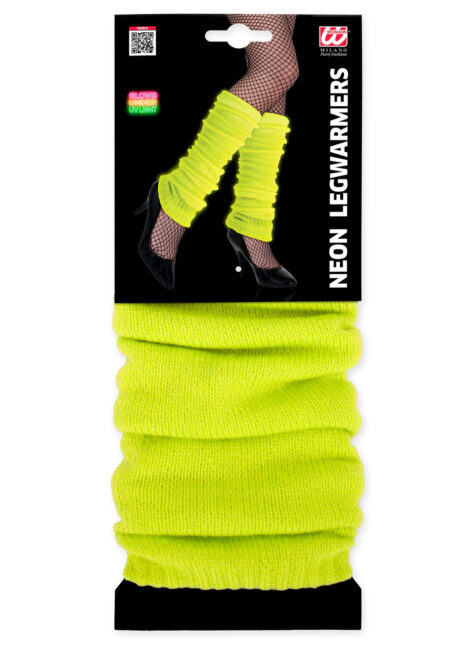 jambières jaune fluo, guêtres jaunes fluo, accessoire fluo, accessoire années 80, Guêtres, Jambières Années 80, Jaune Fluo