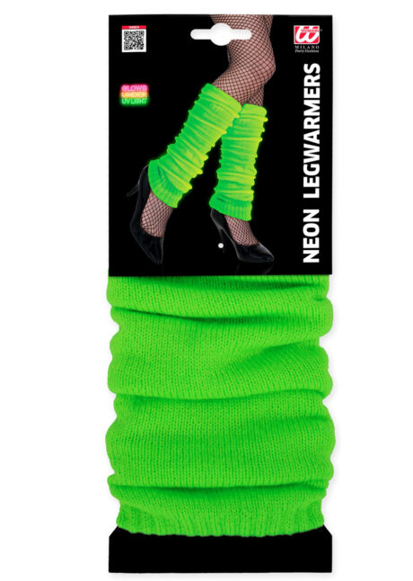 JAMBIERES-VERT-FLUO-0582, Guêtres, Jambières Années 80, Vert Fluo