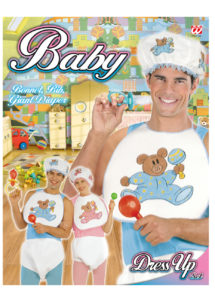 kit de bébé adulte, accessoire déguisement bébé, accessoire bébé adulte déguisement, accessoire de déguisement de bébé, Kit de Bébé avec Couche