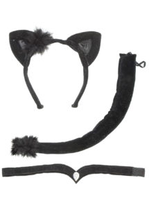 kit de chat, oreilles de chat, queue de chat, accessoires déguisement de chat