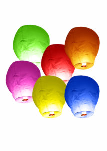 lanterne volante, lanterne thaïlandaise,lanterne chinoise, lampion volant, lanterne volante sky lantern, lanterne volante asiatique, lanterne volante, Lanternes Volantes, Multi x 6