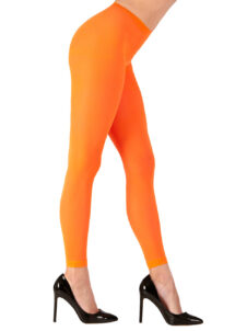 legging déguisement, accessoire déguisement, legging orange, leggings oranges fluo, accessoire fluo, Legging, Orange Fluo