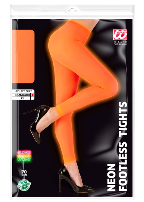 legging déguisement, accessoire déguisement, legging orange, leggings oranges fluo, accessoire fluo, Legging, Orange Fluo