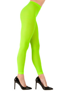 legging déguisement, accessoire déguisement, legging orange, leggings verts fluo, accessoire fluo, Legging, Vert Fluo