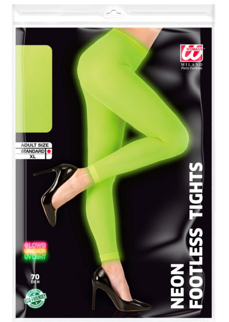 legging déguisement, accessoire déguisement, legging orange, leggings verts fluo, accessoire fluo, Legging, Vert Fluo