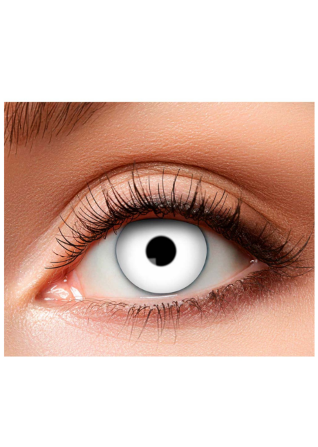 lentilles blanches, lentilles zombie, lentilles halloween, Lentilles Blanches Zombie