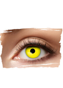 lentilles jaunes, lentilles halloween, lentilles fantaisie, Lentilles Jaunes, Yellow Crow