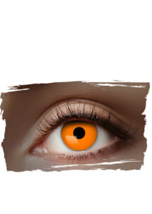 LENTILLES FLUOS, LENTILLES ORANGES, LENTILLES HALLOWEEN, Lentilles Oranges Fluos, UV Flash